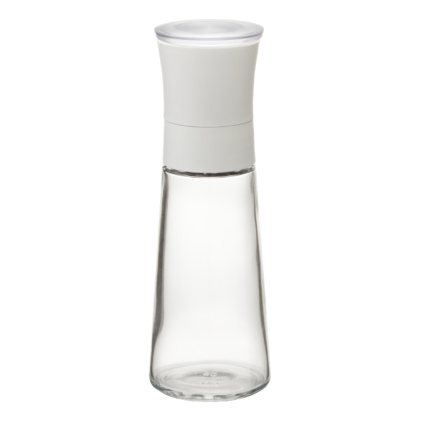 ミル M 140ml スタビアリュクス ペッパー&ソルトミル ( ソルト&ペッパーミル ペッパーミル ソルトミル 粗さ調節 粗挽き 細挽き 岩塩 手動式 ガラス製 胡椒挽き 塩コショウ 塩胡椒 塩こしょう 黒胡椒 粉砕機 下ごしらえ ) 【ホワイト】 ホワイト