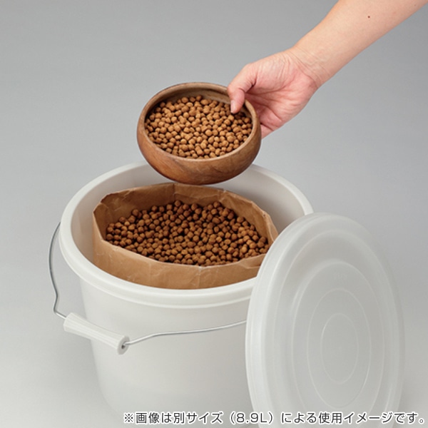 バケツ 6.5L 6型 ふた付き シールバケツ ( プラスチックバケツ 蓋付き フタ シンプル おむつ におい ペットフード 生ごみ ペンキ 洗車 釣り 掃除 ダストボックス ゴミ箱 ストッカー 清掃用品 スタンキング )