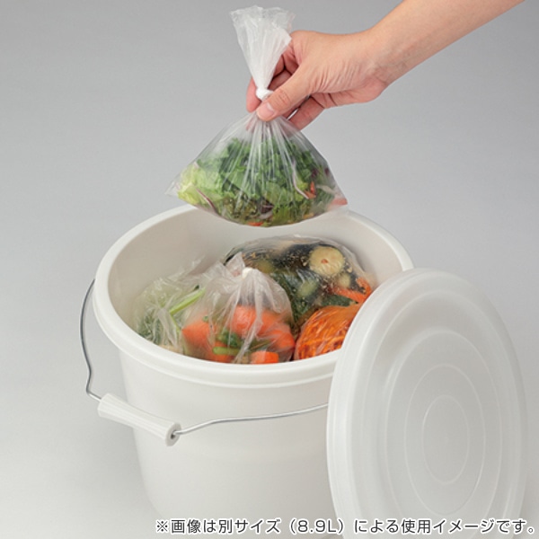 バケツ 6.5L 6型 ふた付き シールバケツ ( プラスチックバケツ 蓋付き フタ シンプル おむつ におい ペットフード 生ごみ ペンキ 洗車 釣り 掃除 ダストボックス ゴミ箱 ストッカー 清掃用品 スタンキング )