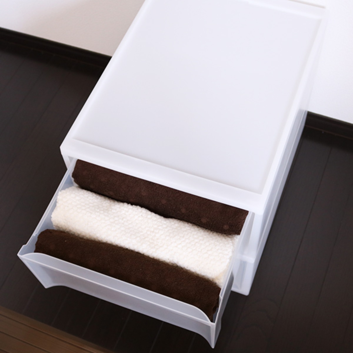 収納ケース スタックシステムケース ワイド M 約 幅37.7×奥行50×高さ20.6cm 2個セット ( 収納 引き出し 衣類 ワイシャツ 衣装ケース クローゼット 積み重ね ケース 収納ボックス タオル チェスト プラスチック 靴下 下着 小物 )