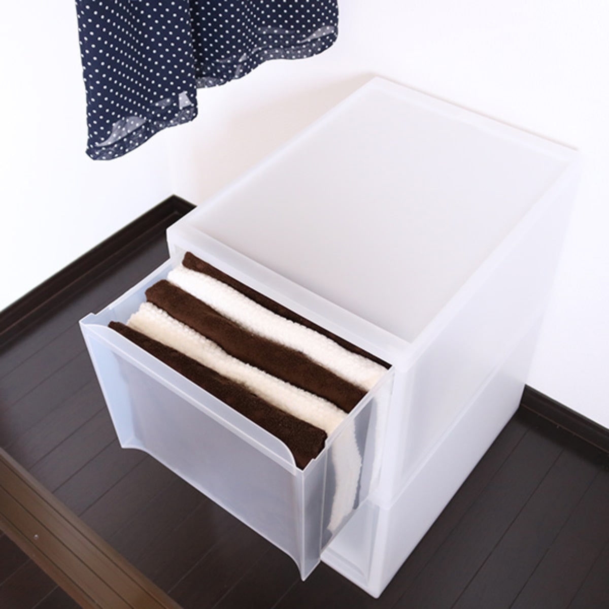 収納ケース スタックシステムケース ワイド L 約 幅37.7×奥行50×高さ30.6cm 2個セット ( 収納 引き出し 衣類 ワイシャツ 衣装ケース クローゼット 積み重ね ケース 収納ボックス タオル チェスト プラスチック 靴下 下着 小物 )