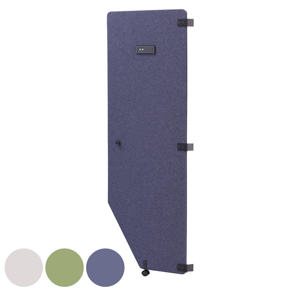 吸音ブース用ドア オフィスブース ハニカムドア REMUTE ( 間仕切り 衝立 パーテーション 吸音ブース用 パーツ 扉 ドア キャスター付き 吸音 ボックス オフィス リモートワーク ブース 個室 テレワーク Web会議 ついたて 追加パーツ ) 【グリーン】 グリーン