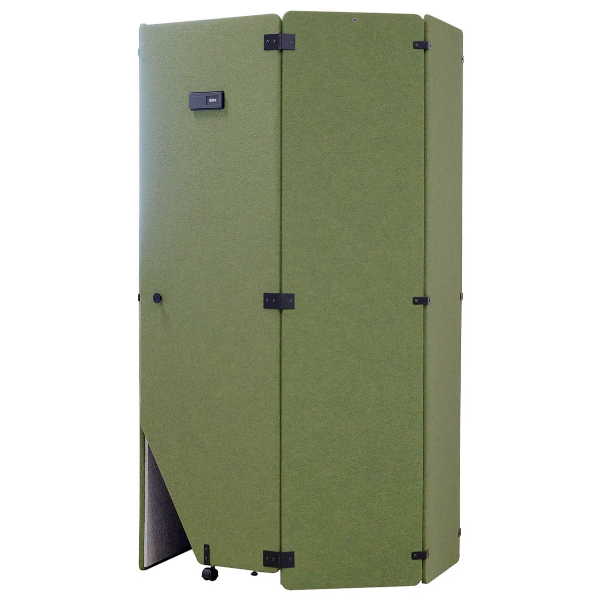 吸音ブース用ドア オフィスブース ハニカムドア REMUTE ( 間仕切り 衝立 パーテーション 吸音ブース用 パーツ 扉 ドア キャスター付き 吸音 ボックス オフィス リモートワーク ブース 個室 テレワーク Web会議 ついたて 追加パーツ ) 【グリーン】 グリーン