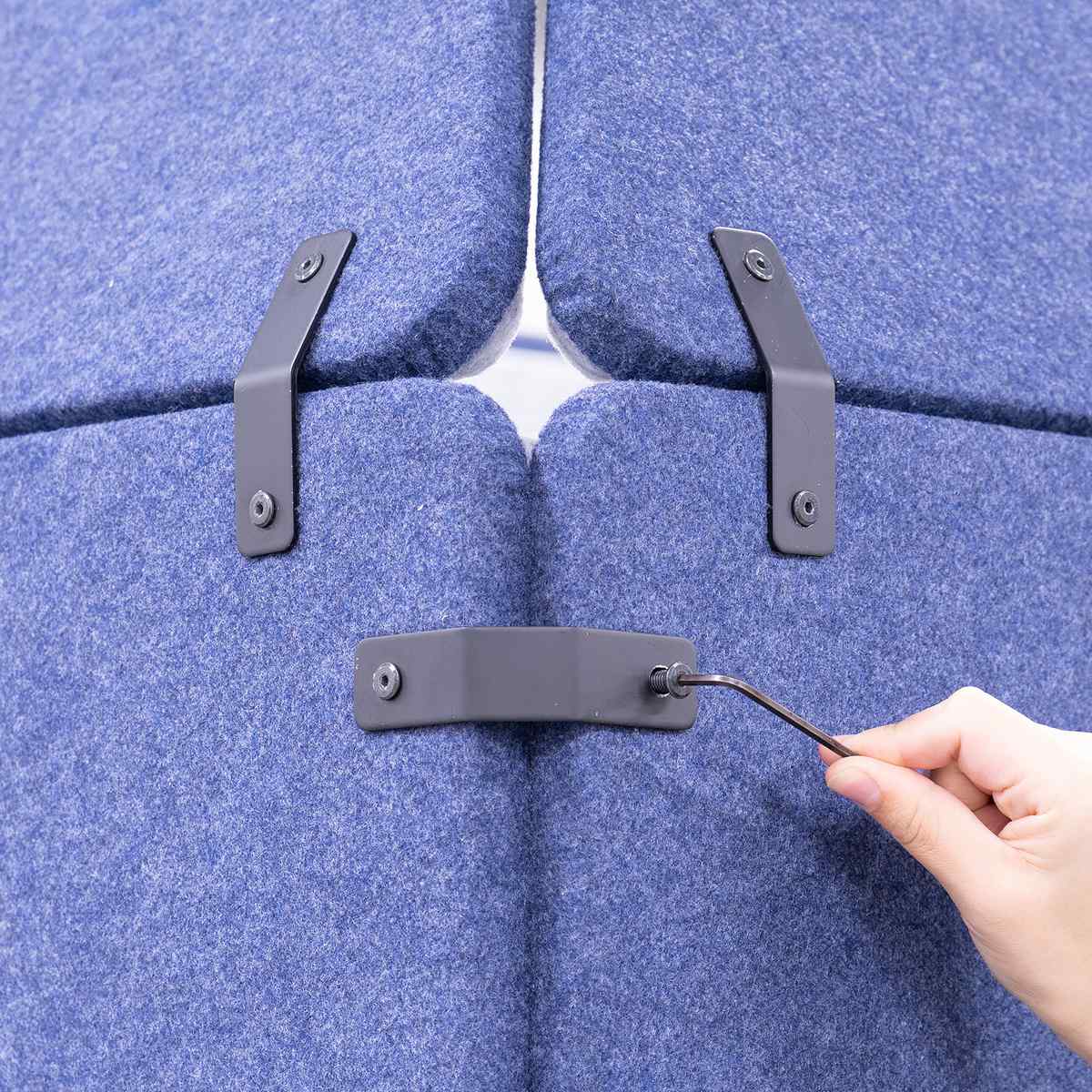 オフィスパーティション 追加用パネル 幅95.6cm REMUTE ( リミュート用パーツ 専用パーツ 対応パーツ 追加パーツ パネル パーツ 間仕切り 仕切り 衝立 パーテーション 吸音 ボックス オフィス Web会議 ミーティング ) 【グリーン】 グリーン