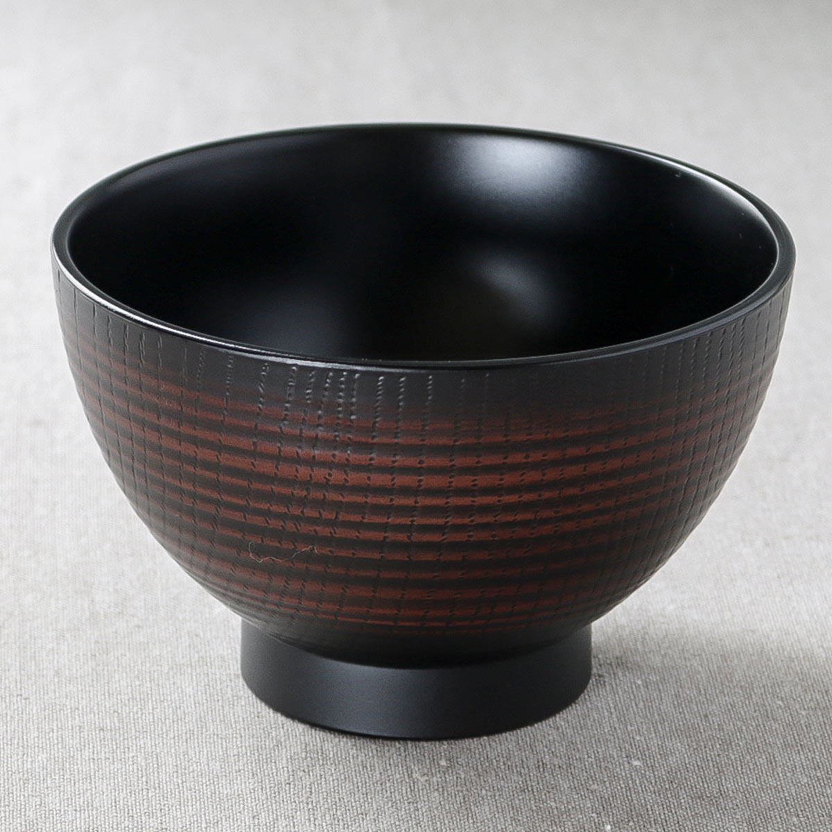 汁椀 400ml ONES 千筋 栃木目 プラスチック製 ( 食洗機対応 電子レンジ対応 椀 深型 鉢 プラスチック 食器 お椀 味噌汁 サラダ スープ おしゃれ 汁もの 深鉢 うつわ 日本製 単品 1枚 )