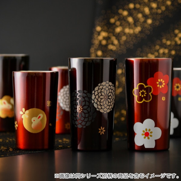 タンブラー 450ml ステンレス 真空二重構造 百華 コップ 日本製 ( ステンレスタンブラー トール 保温 保冷 マグカップ 保温タンブラー 保温マグ カップ マグ 保冷タンブラー 和柄 おしゃれ かわいい 和モダン 花柄 ) 【 溜 】 溜