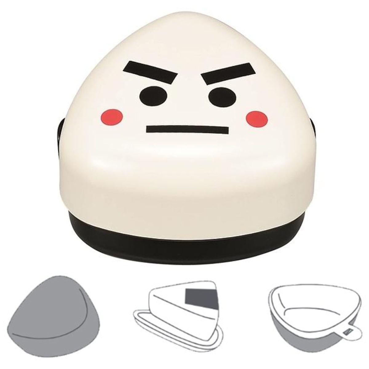 おにぎりケース 470ml おにぎりBOX Lサイズ はこやファミリー ( お弁当箱 2段 弁当箱 ランチボックス おにぎり レンジ対応 HAKOYA 二段弁当箱 レンジOK 二段 おにぎりランチ 弁当 シール蓋 おむすび 二点ロック 日本製 ハコヤ )