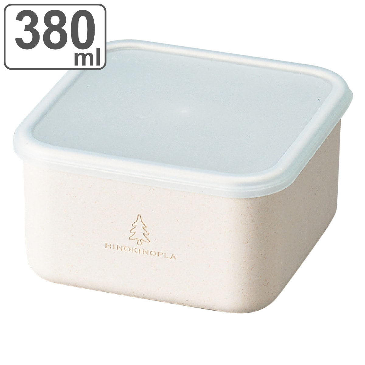 お弁当箱 スクエアランチプラス M ヒノキプラ 1段 380ml ( 弁当箱 ランチボックス 食洗機対応 レンジ対応 一段 日本製 ひのきのぷら 保存容器 弁当 お弁当 食洗機OK レンジOK 大人 )