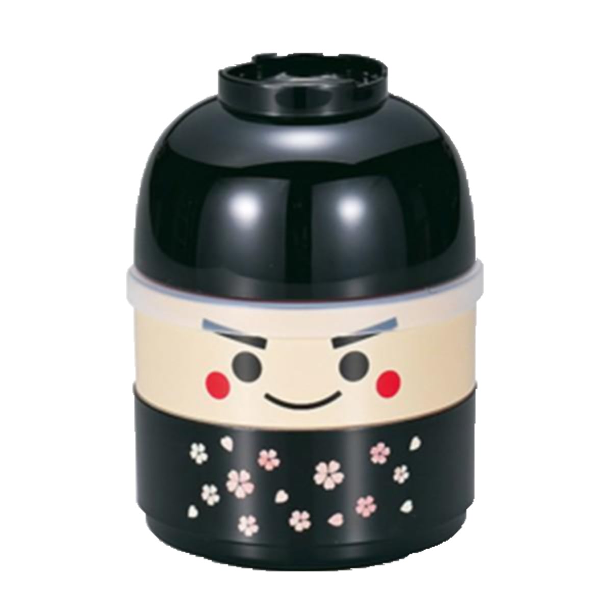 お弁当箱 2段 お椀付き こけし弁当 440ml ランチボックス イチロー ( 二段 レンジ対応 食洗機対応 二段弁当箱 こけし スープカップ付き こけし二段弁当 レンジOK 食洗機OK シール蓋 ふんわり ふわっと ドーム型 ) 【イチロー】 イチロー