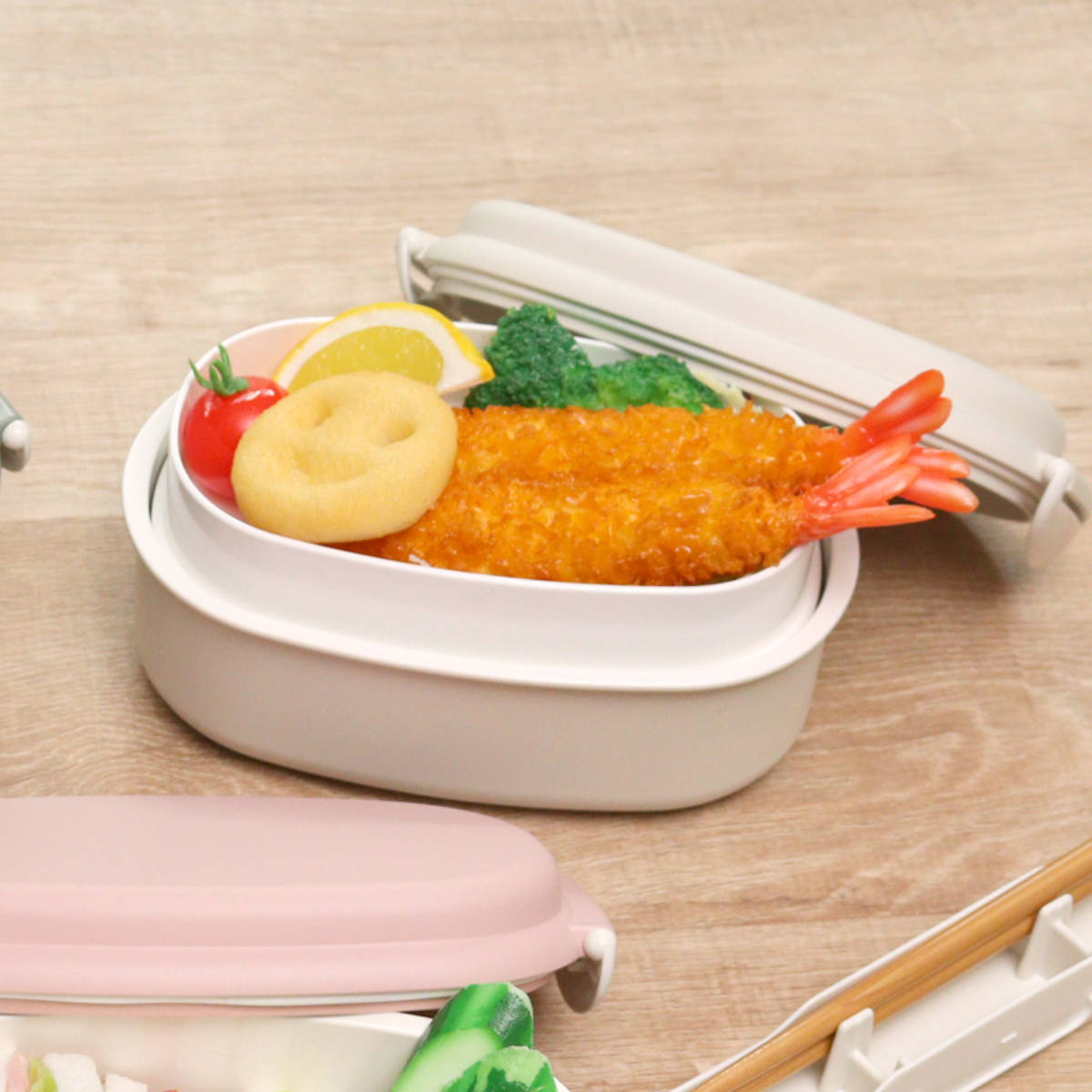弁当箱 さっと洗えるお弁当箱 プレミアム 730ml 2WAY 2段 ( お弁当箱 ランチボックス レンジ対応 食洗機対応 一段 二段 2way レンジOK 食洗機OK 弁当 お弁当 大人 日本製 ) 【グレージュ】 グレージュ