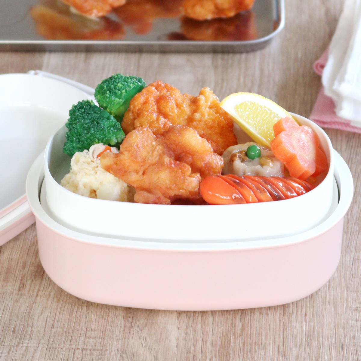 弁当箱 さっと洗えるお弁当箱 プレミアム 730ml 2WAY 2段 ( お弁当箱 ランチボックス レンジ対応 食洗機対応 一段 二段 2way レンジOK 食洗機OK 弁当 お弁当 大人 日本製 ) 【グレージュ】 グレージュ