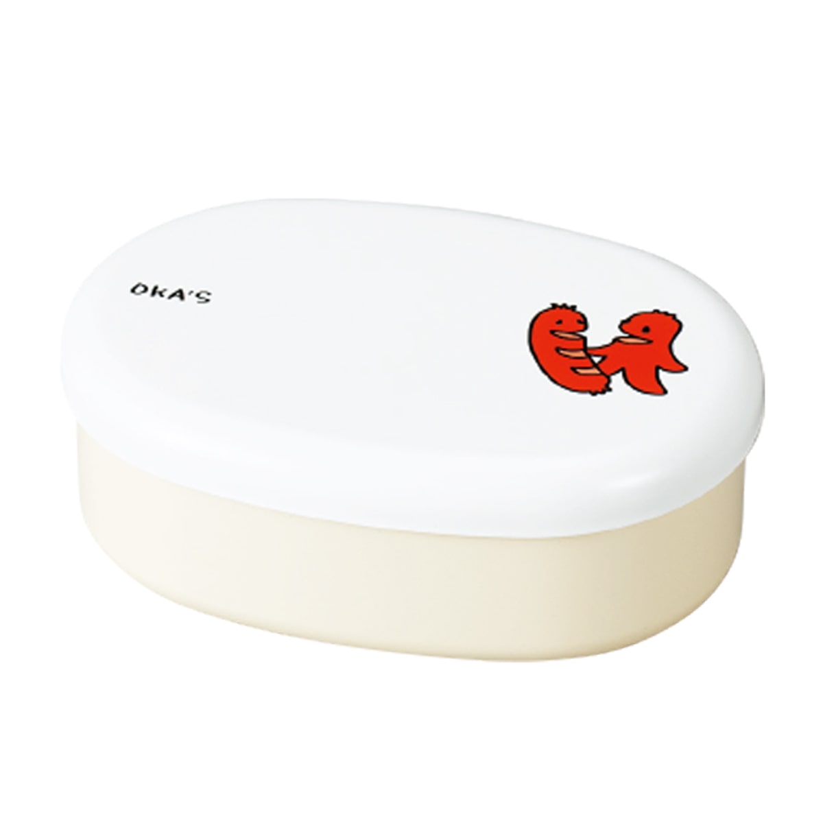 弁当箱 480ml OKA‘S 小判一段弁当 ( お弁当箱 レンジ対応 食洗機対応 ランチバンド付き 小判型 日本製 レンジOK 食洗機OK 一段 お弁当 弁当 一段弁当箱 ランチグッズ お弁当グッズ ) 【ちくわ】 ちくわ