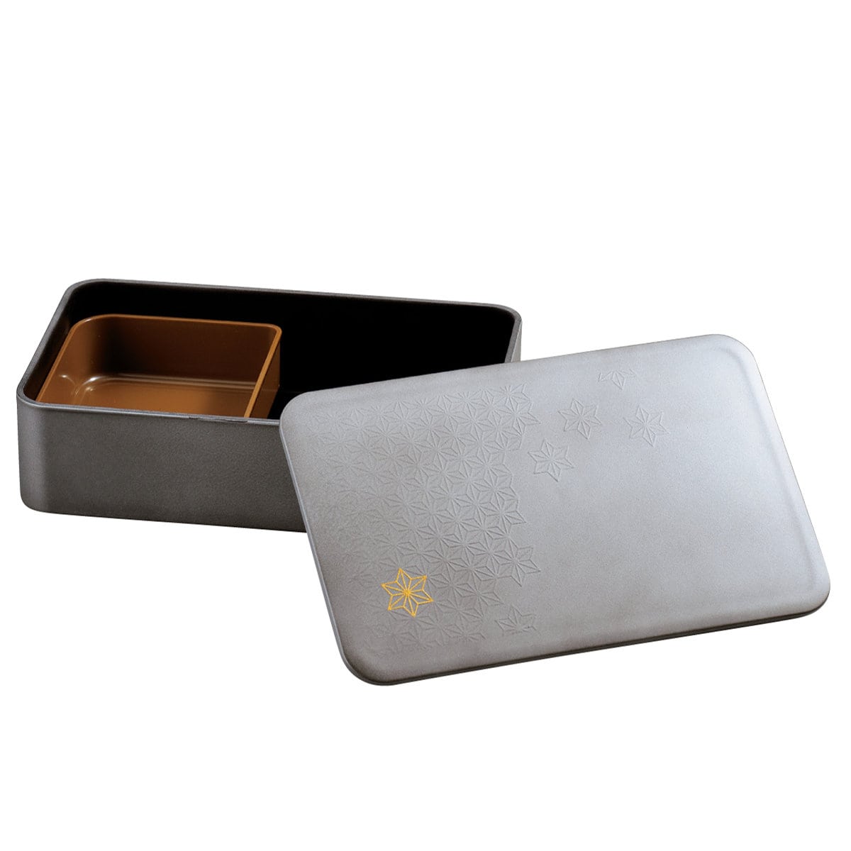 弁当箱 800ml 一段ランチ ( 食洗機対応 レンジ対応 和風 お弁当箱 ランチボックス 日本製 食洗機OK レンジOK 弁当 お弁当 入れ子式 和柄 和デザイン ) 【銀研麻の葉】 銀研麻の葉