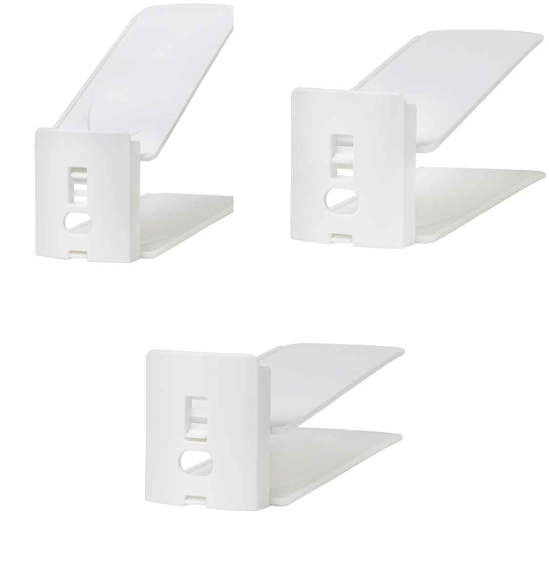 靴ホルダー 高さ調整可 10個セット ( 下駄箱 靴 ホルダー 10個 玄関 下駄箱収納 靴収納 玄関収納 省スペース スリム 高さ調節可能 シューズホルダー 靴スタンド 下駄箱整理 靴箱 整理 日本製 )