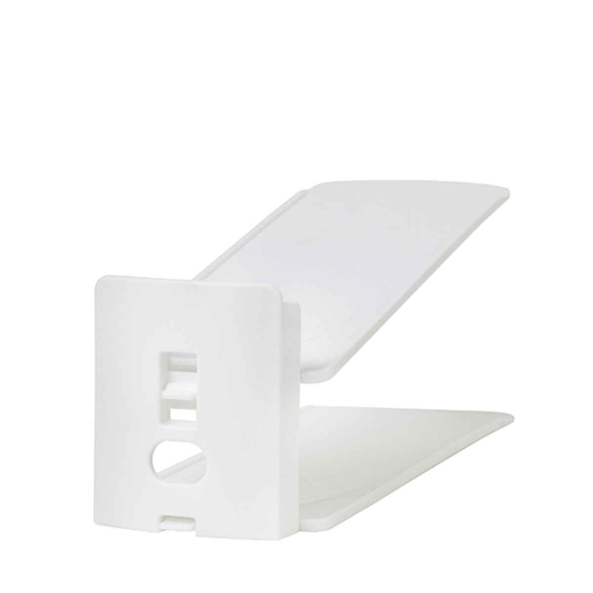 靴ホルダー 高さ調整可 10個セット ( 下駄箱 靴 ホルダー 10個 玄関 下駄箱収納 靴収納 玄関収納 省スペース スリム 高さ調節可能 シューズホルダー 靴スタンド 下駄箱整理 靴箱 整理 日本製 )