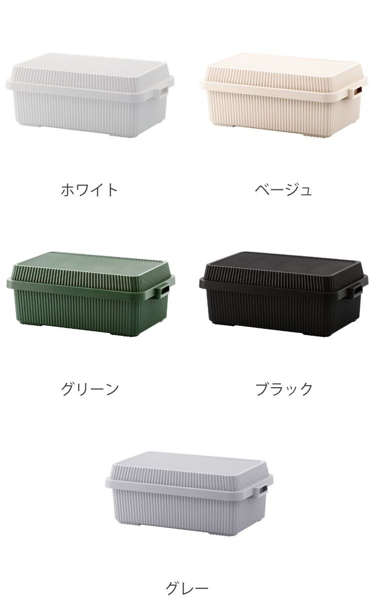 コンテナボックス 53L 浅型 スタックアップコンテナー53 ( 収納ボックス 蓋付き フタ付き 座れる 収納ケース 大型 日本製 アウトドア キャンプ 屋外 屋内 大容量 収納 ボックス ケース 工具箱 プラスチック おしゃれ ) 【グレー】 グレー