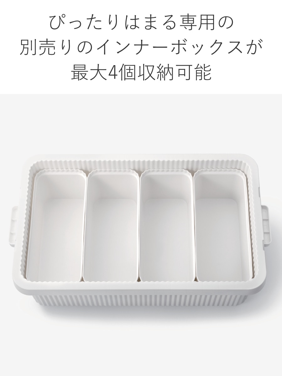 コンテナボックス 53L 浅型 スタックアップコンテナー53 ( 収納ボックス 蓋付き フタ付き 座れる 収納ケース 大型 日本製 アウトドア キャンプ 屋外 屋内 大容量 収納 ボックス ケース 工具箱 プラスチック おしゃれ ) 【グレー】 グレー