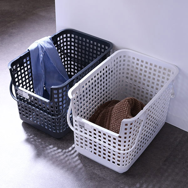 ランドリーバスケット スタッキングベース LBB-06C ( 洗濯かご バスケット ランドリーボックス ライクイット スタッキング like-it 洗濯用品 洗濯 ランドリー ランドリー用品 収納用品 組み合わせ ホワイト グレー ) 【グレー】 グレー