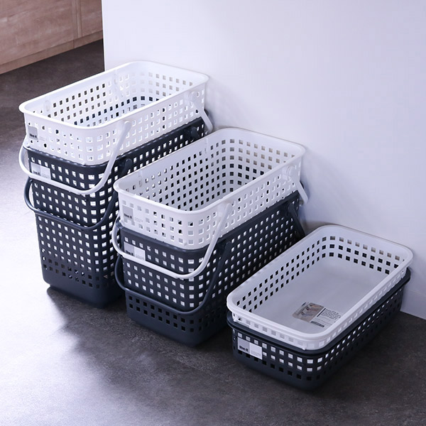 ランドリーバスケット スタッキングランドリーバスケットM LBB-11C ( 洗濯かご バスケット ランドリーボックス ライクイット スタッキング like-it 洗濯用品 洗濯 ランドリー用品 収納 組み合わせ ホワイト グレー ) 【グレー】 グレー