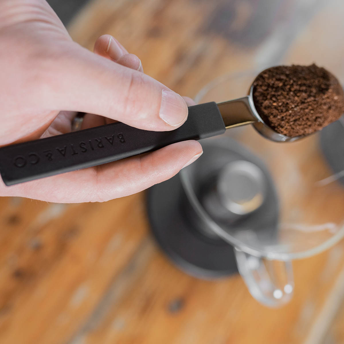 コーヒースプーン BARISTA&CO Scoop Spoon Black ( バリスタ&コー スクープメジャースプーン コーヒーメジャー コーヒー 計量スプーン 計量 6ml 15ml ステンレス シリコン 長いハンドル 珈琲 すくいやすい 注ぎやすい おしゃれ )