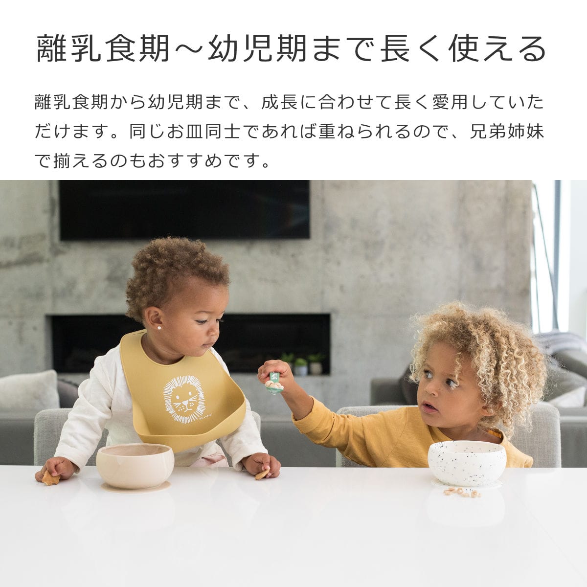 BELLA TUNNO ベビー食器 ひっくり返らない ランチプレート ボウル スプーン2本セット ( ベラトゥーノ 吸盤 シリコン お皿 離乳食 食洗機対応 食器セット プレート 食器 安心 安全 出産祝い おしゃれ ギフト 電子レンジ対応 ) 【WOOD】 WOOD