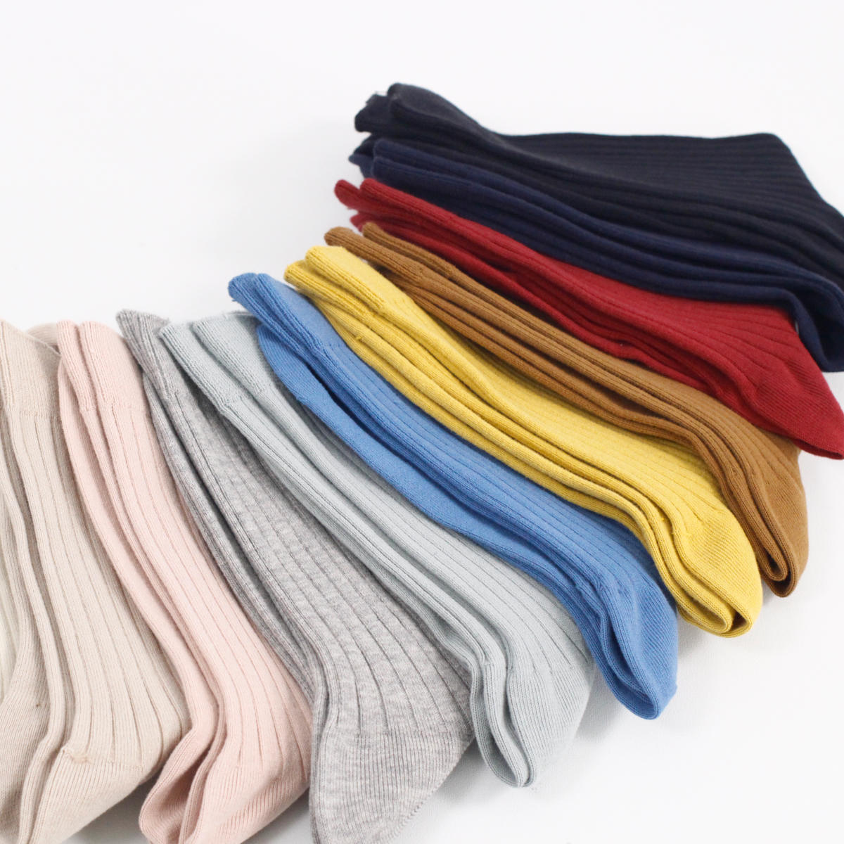 靴下 condor コンドル 24.5~26.5cm ベーシック リブ ショートソックス ( ソックス レディース くつ下 くつした コットン 大人 丈夫 ハイソックス スペイン製 手触り 滑らか 無地 女性 おしゃれ 24.5cm 25cm 25.5 cm ) 【ロサ 12】 ロサ 12