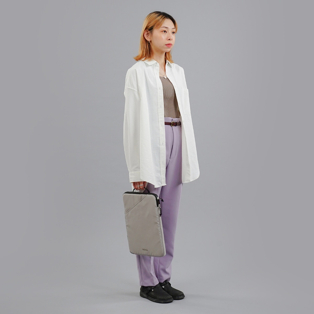 【アウトレット】 スリーブケース hellolulu エール ERLE 3WAY 14インチ ( ケース ショルダーバッグ PCバッグ ハロルル 肩掛け かばん 鞄 ノートパソコン 軽い 斜め掛け 持ち運び A4 書類 ) 【Avocado】 Avocado