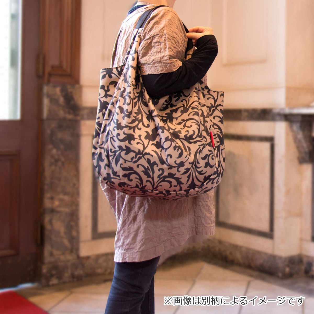 reisenthel エコバッグ 大容量 MINI MAXI LADYSHOPPER 18L ( reisenthel エコバッグ マイバッグ ポケット付き 撥水加工 大容量 折りたたみ マチ付き マチ広 お買い物バッグ ショルダー コンパクト 肩掛け 折り畳み ) 【PAISLEYRUBY】 PAISLEYRUBY