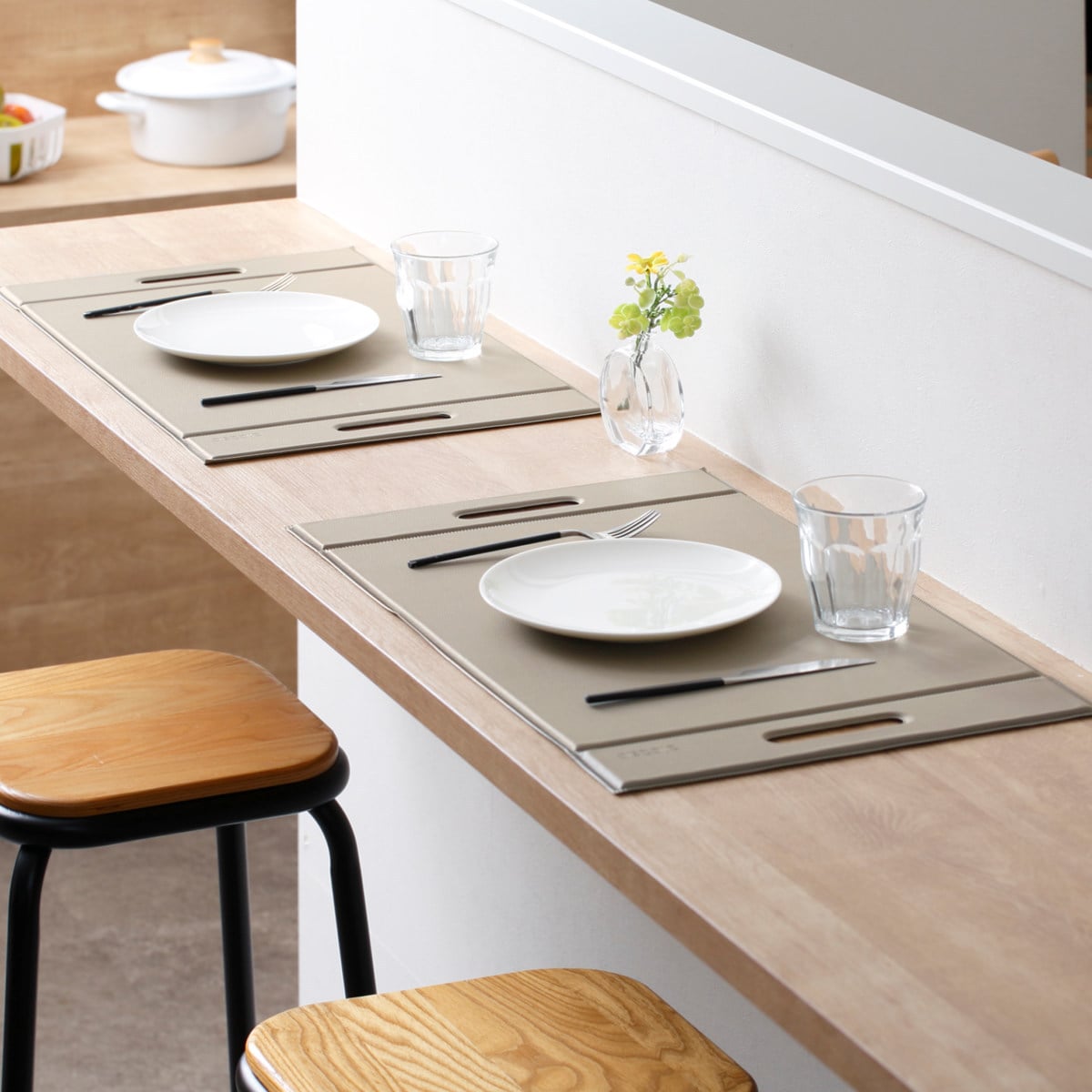 トレー ZICZAC TOGO Foldable Tray Placemat Lサイズ ( お盆 トレイ ランチョンマット プレイスマット 滑り止め すべり止め PVC 拭ける 57×33cm )