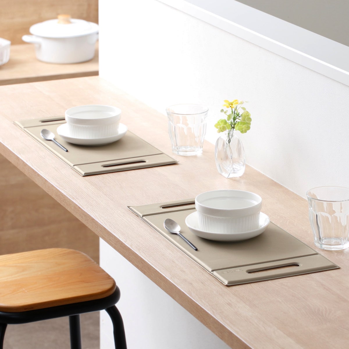 トレー ZICZAC TOGO Foldable Tray Placemat Sサイズ ( お盆 トレイ ランチョンマット プレイスマット 滑り止め すべり止め PVC 拭ける 45×21cm )