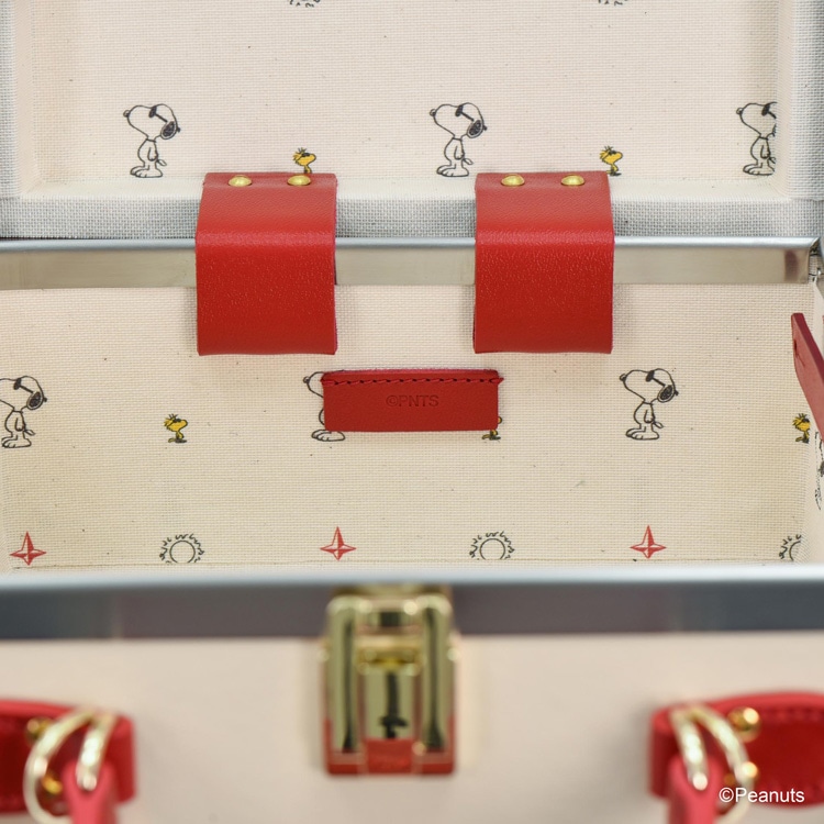 ピーナッツ ザ・ロンドン・スクエア ハンドバッグ アイボリー/ドッグハウス・レッド