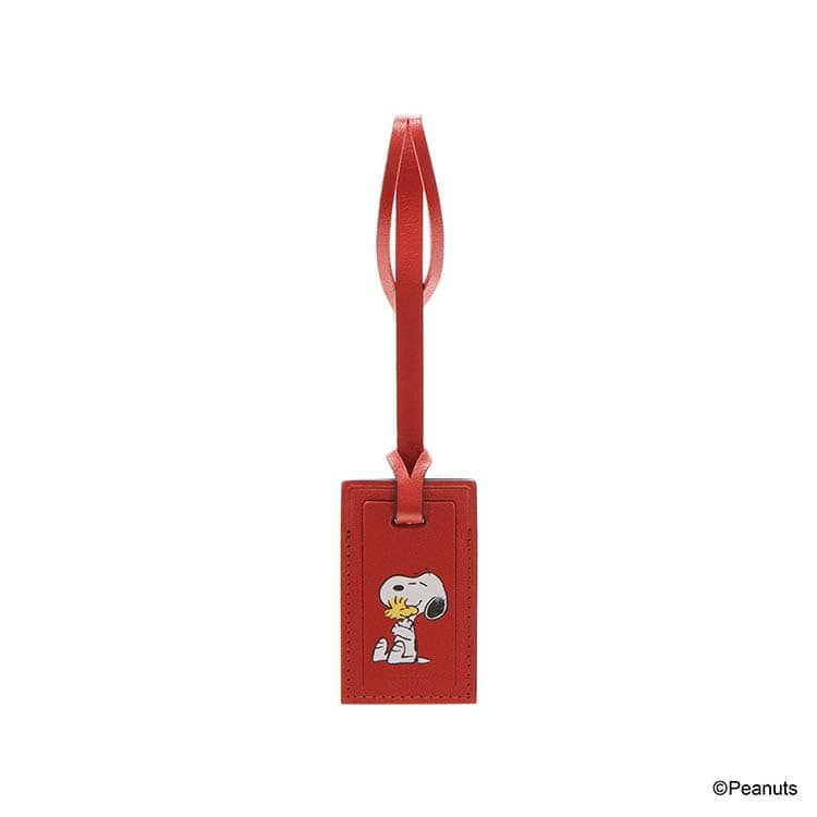 ピーナッツ スモールラゲッジタグ ドッグハウスレッド レッド