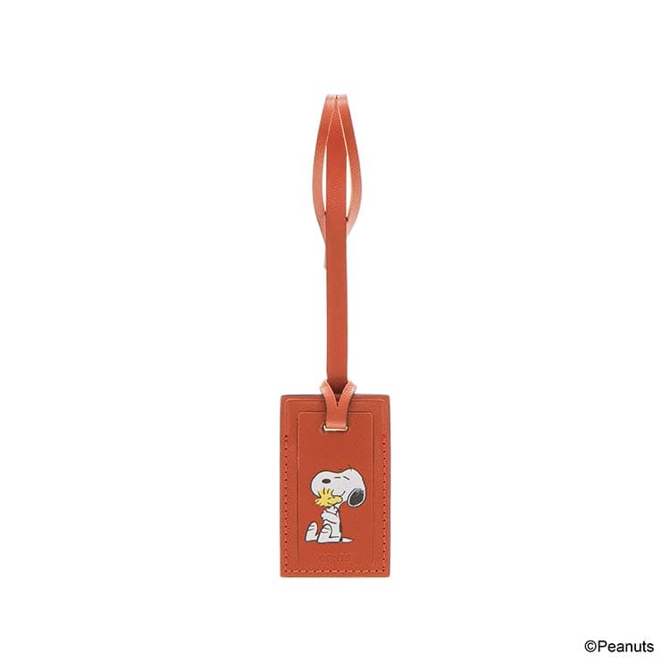 ピーナッツ スモールラゲッジタグ ホリデーオレンジ ホリデーオレンジ