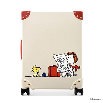 ピーナッツ  キャリーオン 4ホイール アイボリー/ドッグハウス・レッド スーツケース