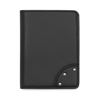 メトロポリス パスポートスリーブ ブラック/クロム