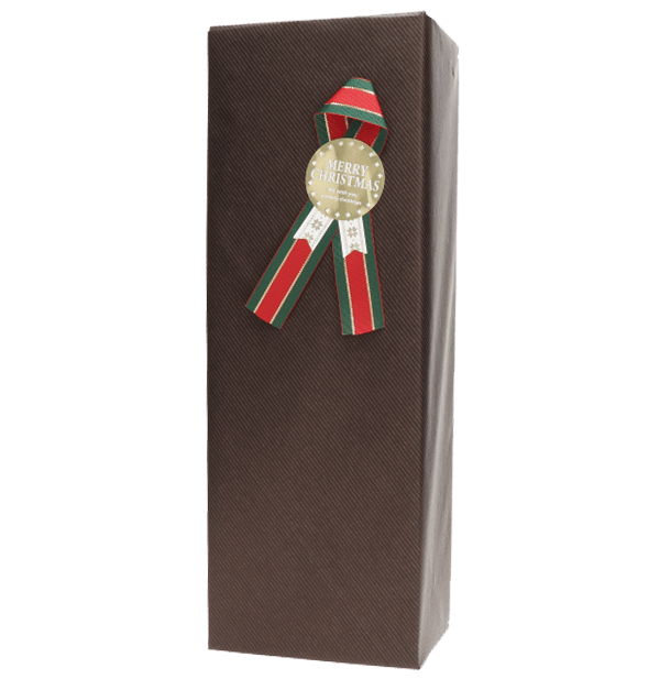 クリスマスラッピング BROWN ギフトBOX入り 1本用(ワイン購入者限定) 2900000003231