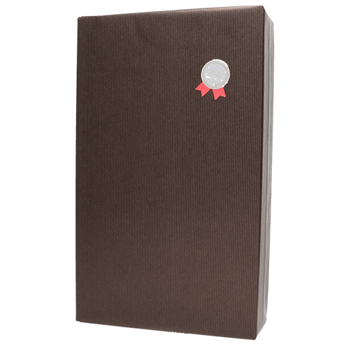 ギフトBOX２本用　包装紙【ブラウン】ワイン購入者限定販売