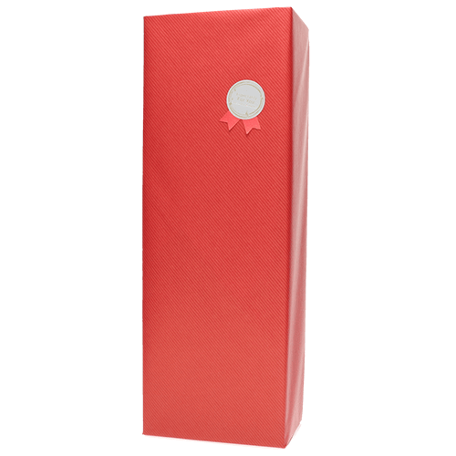 ギフトBOX１本用　包装紙【レッド】　ワイン購入者限定販売