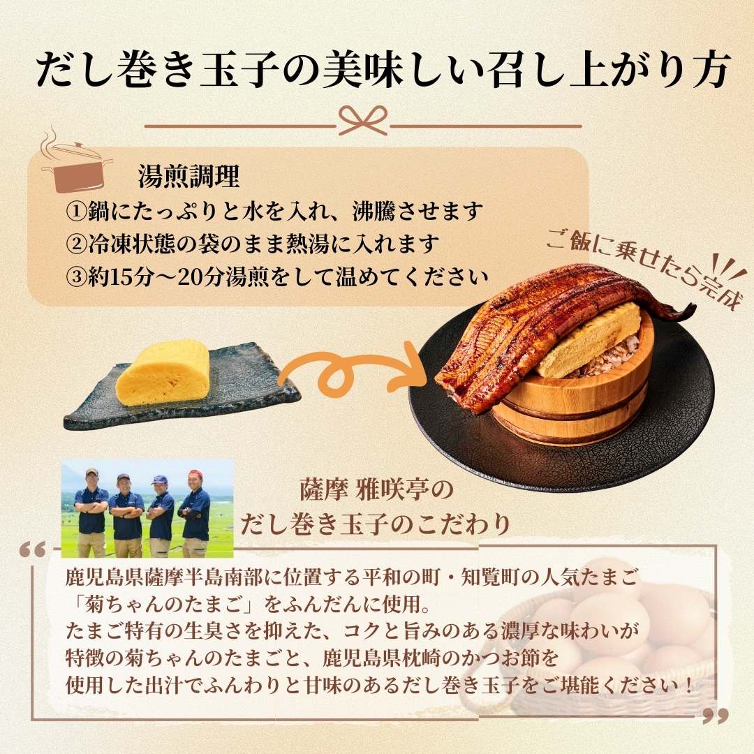 鹿児島県産鰻 うな玉セット×2食