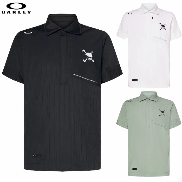 オークリー OAKLEY シャツ Skull Sleek Stripe Shirt 2.0 メンズ