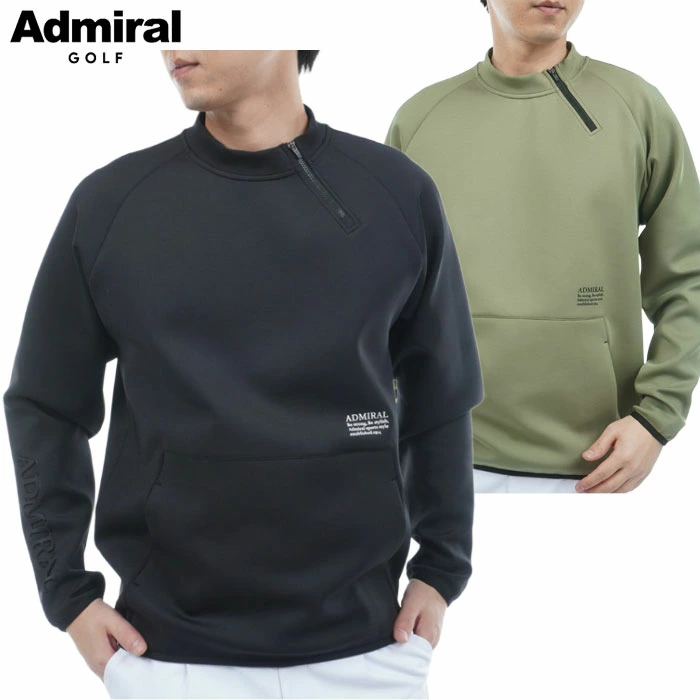 Admiral スウェットシャツ Mサイズ アドミラル Admiral Golf メンズ ダンボール ハーフジップスウェット