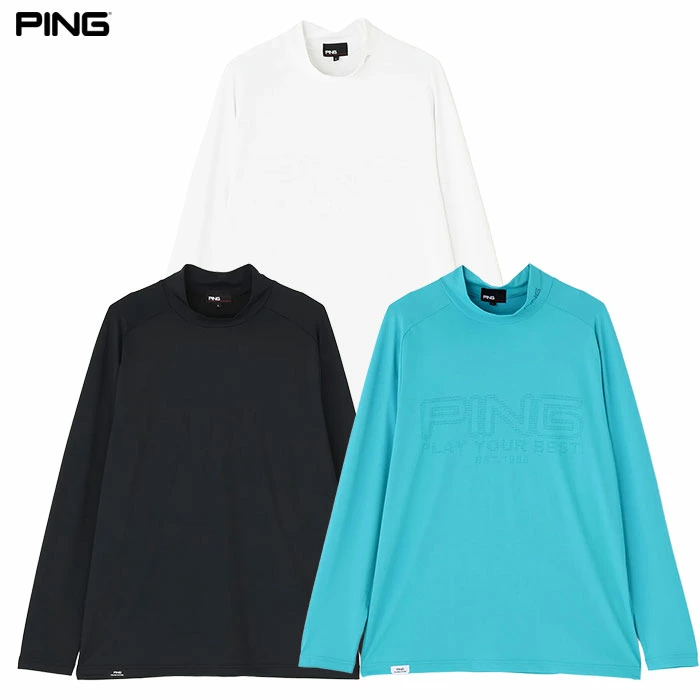 ピン PING パネルジャカード長袖ハイネックシャツ 621-6166203 メンズ