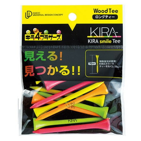 キャスコ KASCO KIRA smileティー ロング 全長70mm 日本正規品 日本モデル ゴルフ ゴルフ用品 ティー