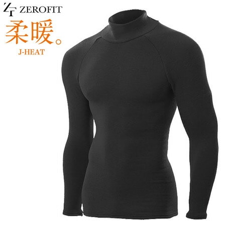 ゼロフィット ZEROFIT 柔暖。モックネックシャツ J-HEAT ユニセックス