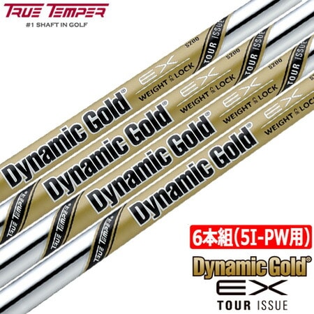 6本組 トゥルーテンパー ダイナミックゴールド EX ツアーイシュー スチールシャフト 6本セット (6本／5I-W) TrueTemper DynamicGold TourIssue ゴルフ シャフト