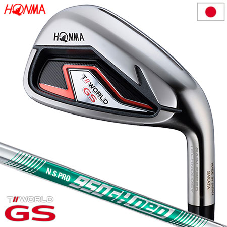 ホンマゴルフ T//WORLD GS IRON アイアン 5本組(6-10) N.S.PRO 950GH neo スチールシャフト装着 日本正規品