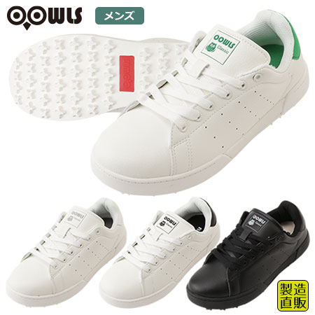 ゴルフシューズ メンズ OOWLS 2021 クラシック スパイクレスシューズ JYPRF003 ジーパーズ スニーカータイプ golf 靴 普段履き