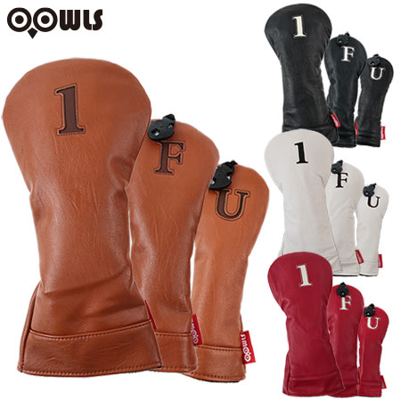 OOWLS まるで本革 クラシックヘッドカバー JYPJT21CLHK ドライバー フェアウェイ ユーティリティ 製造直販