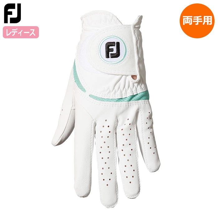 フットジョイ WOMEN'S ウェザーソフ 両手用 FGWF3PRWT ホワイト/シーグラス レディース FOOTJOY 2023年モデル 日本正規品