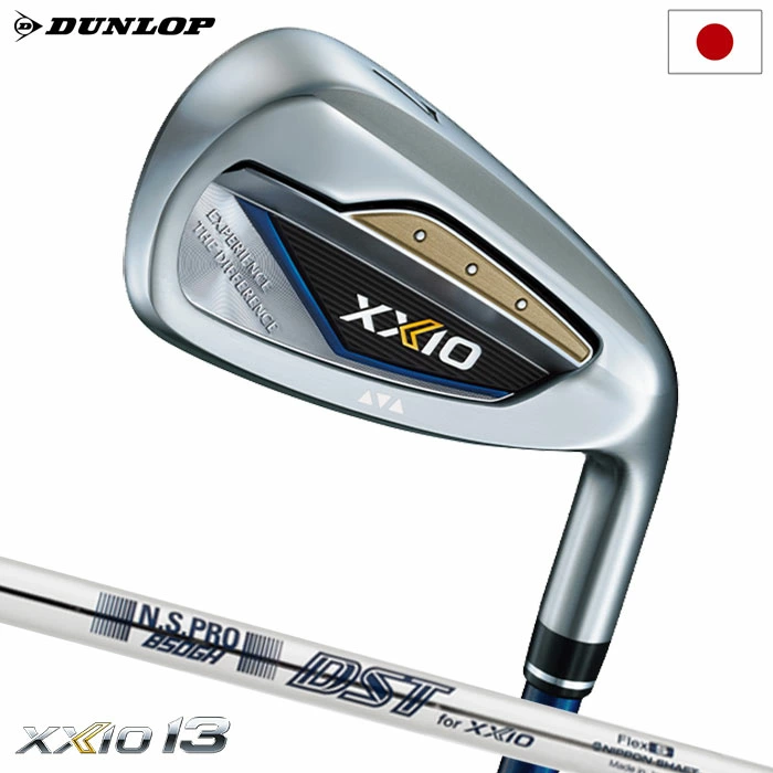 XXIO13 ゼクシオ 13 アイアン 単品 (＃5、AW、SW) ネイビー メンズ 右用 N.S. PRO 850GH DST for XXIO スチールシャフト DUNLOP 2024年モデル 日本正規品